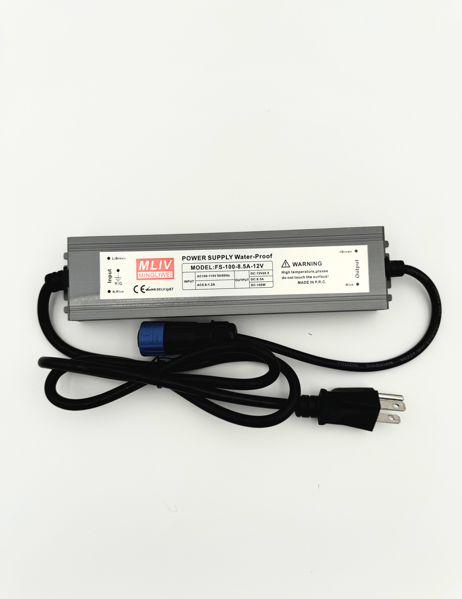 12V 100W LED Driver (for HG models) - Hydroglow Marine Lights