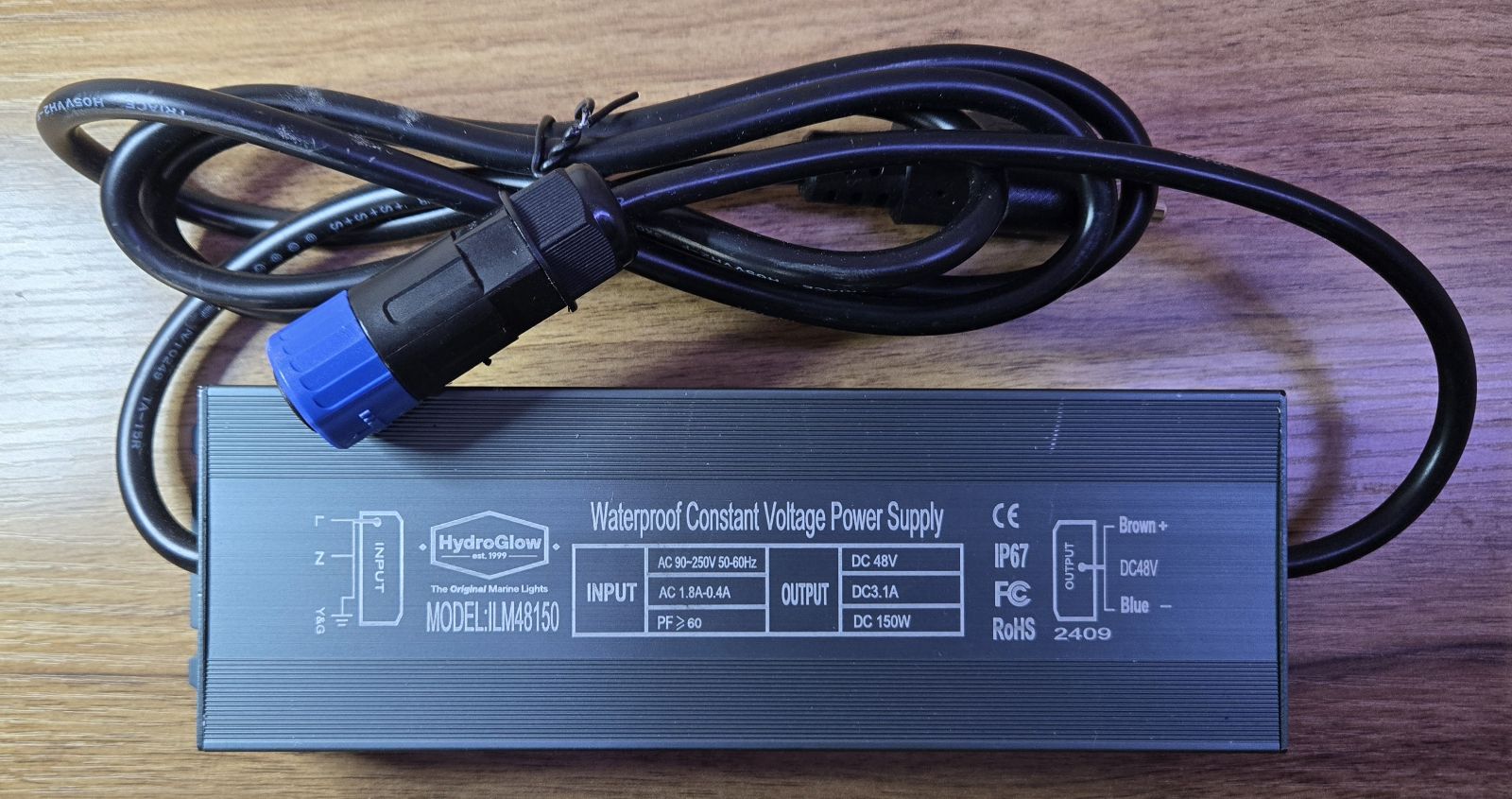 48V 150W Driver - Hydroglow Marine Lights