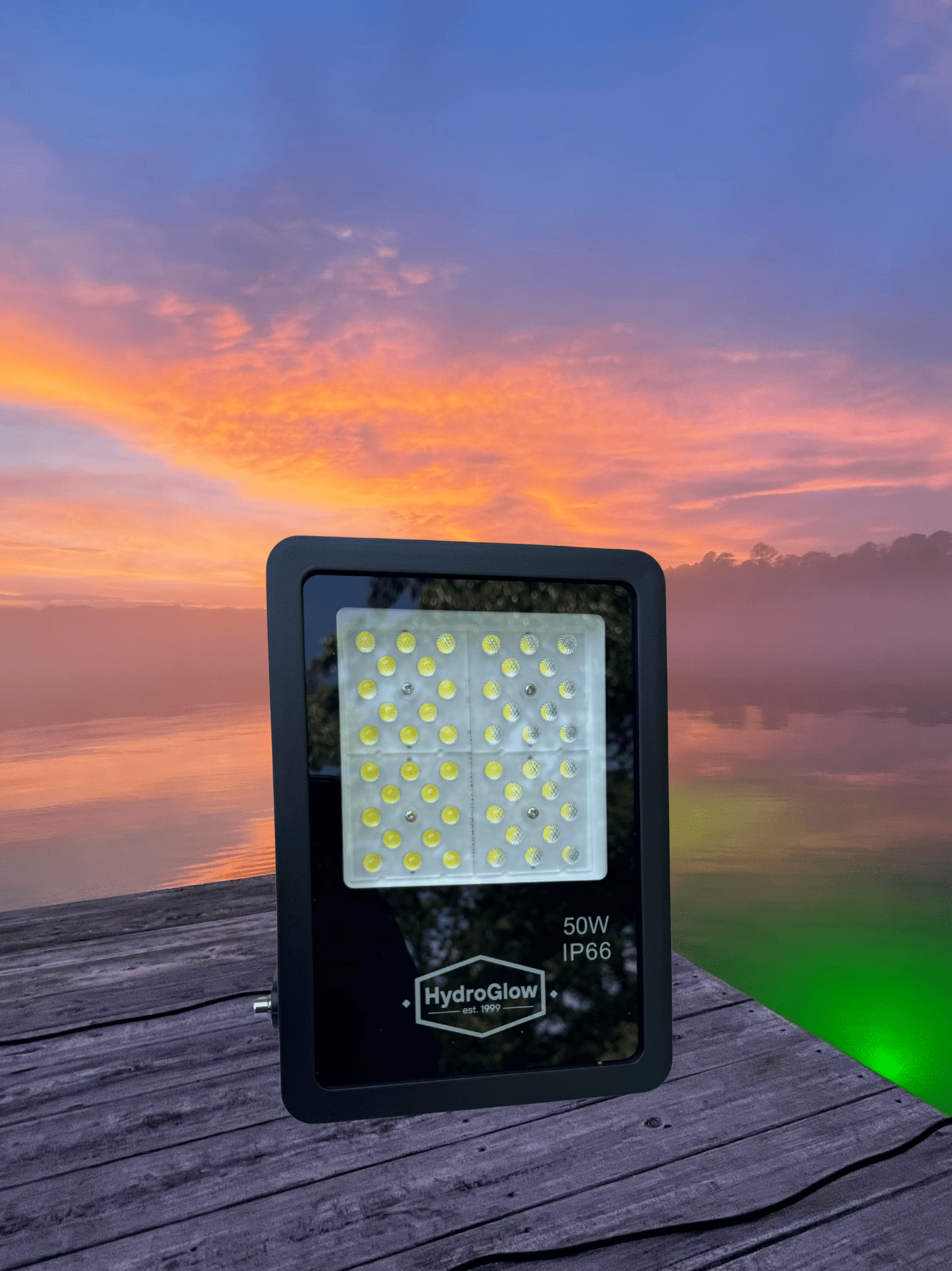 FL50W Above - Water LED Floodlight - White - Hydroglow Marine Lights