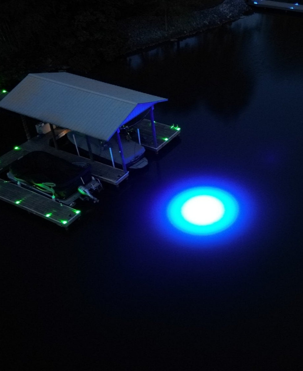 Sea Floor Dock Light - Blue - SF200B - Hydroglow Marine Lights